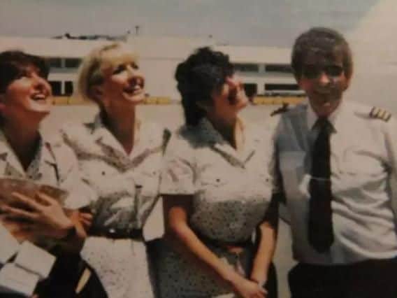 Sharon always wanted to be an air hostess.