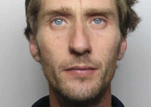 Pictured is  Barry Bennett, 41, of Openacre, Ironville, who was caught raiding Hurst pharmacy, on High Street, at Ripley, and has been jailed for burglary and a theft offence.