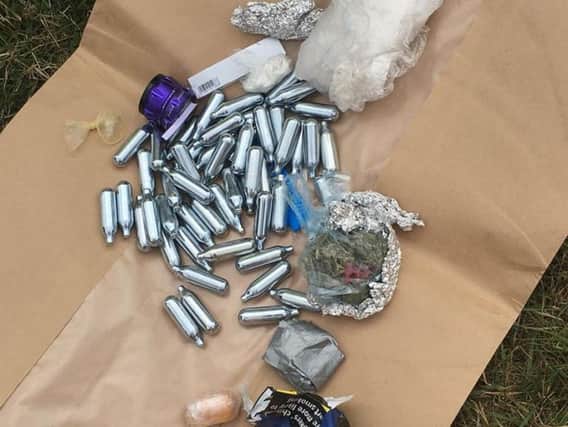 The seized drugs. Picture from Derbyshire police.