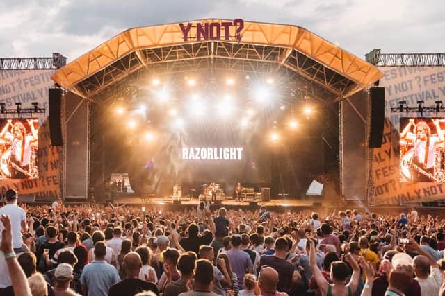 Razorlight play Y Not Festival 2018. Photo - Max Miechowski