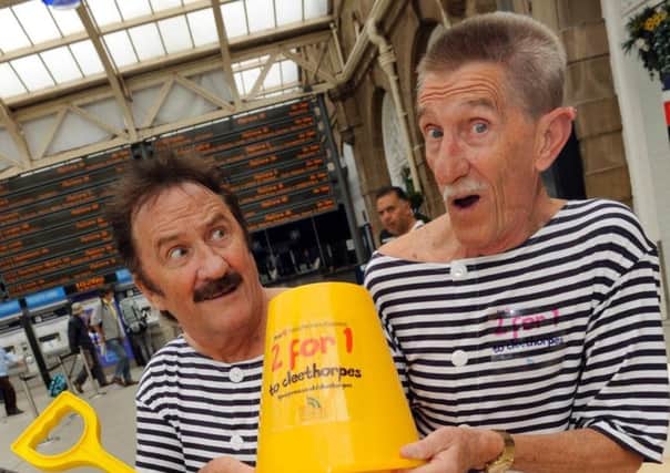 Pictured is Barry Chuckle, right, with his brother Paul.
