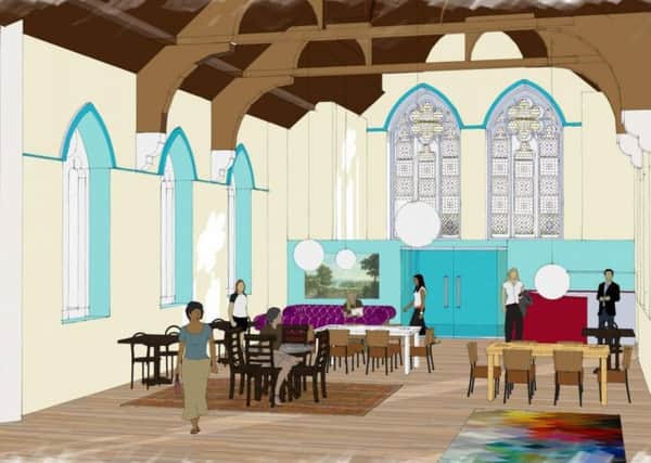 Artist's impression of how the converted Old Baptist Church in Coldwell Street, Wirksworth, might look.