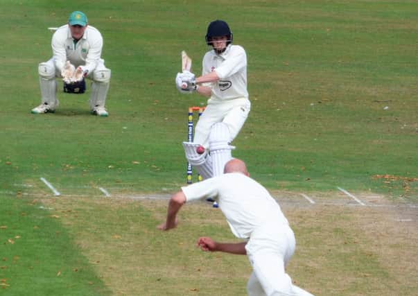 Chesterfield batsman Sam Fawcett in fine form against Rolleston. (PHOTO BY: John Windle)
