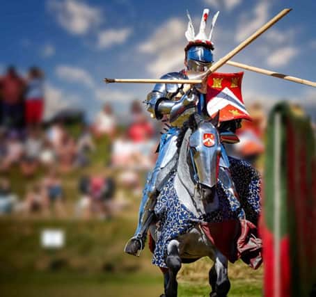 Grand Medieval Joust at Bolsover Castle on August 26 and 27. Photo by Robert Smith.