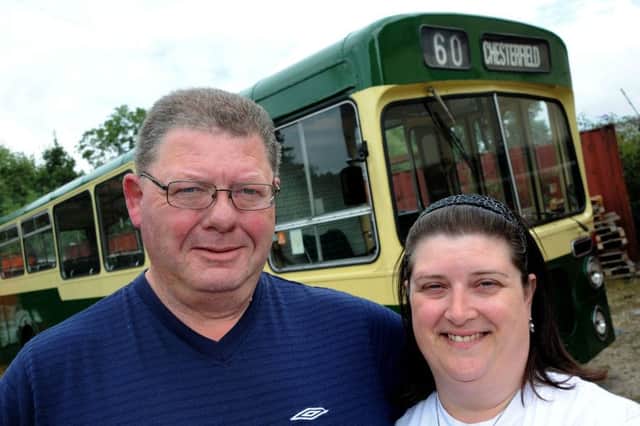 Lee Roddis and Mandy Hicklin with their restored Chesterfield Corporation 1969 Leyland Pather. Pictures by Anne Shelley.