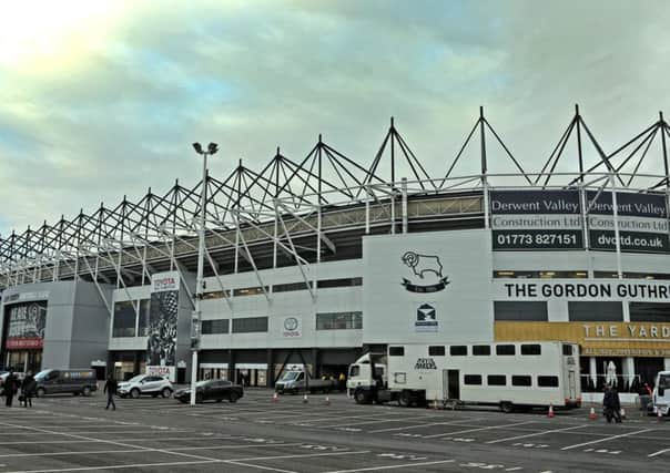 21 February 2018......  Derby County v Leeds United 
Pride Park.  Picture Tony Johnson.