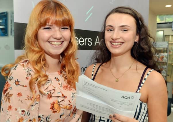 A level results. Chesterfield college. Darcie Binsley and Katy Golding.