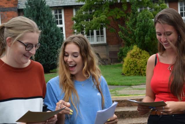 There were scenes of joy and relief at Anthony Gell School this morning as students received their A-Level results.