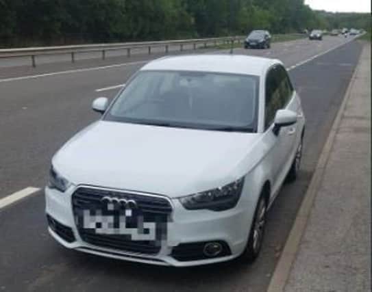 This car was seized on the Dronfield bypass as the insurance was cancelled in June due to missed payments and the driver had 6 to 9 penalty points fines on their licence
