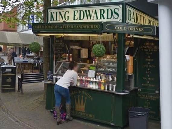King Edwards Baked Potatoes stall in Chesterfield. Picture: Google.