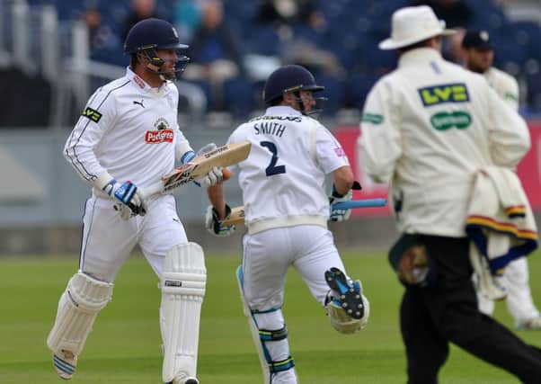 Sean Ervine (left), who has joined Derbyshire on loan until the end of the season. (PHOTO BY: Frank Reid)