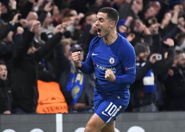 Eden Hazard, who is to be offered a five-year, Â£300,000-per-week deal to keep him at Chelsea, according to today's rumour mill.