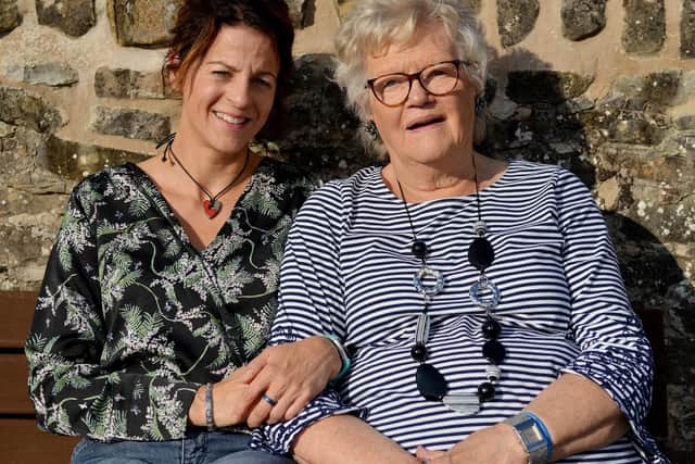Bridget Hemstock and her mum Lorna Riley. Picture by Rachel Atkins.