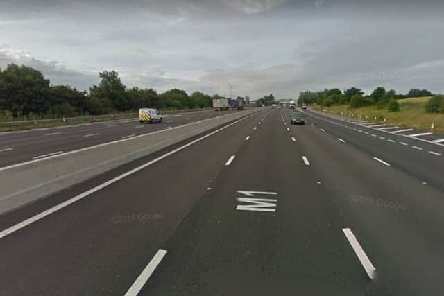 It happened on the M1 northbound, near Woodall services. Photo: Google Images