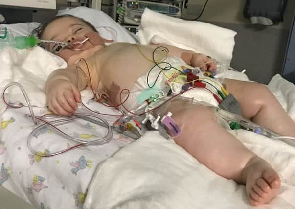 Matlock youngster Felix Cole is now two years old and has made a full recovery after life-saving treatment at the Queen's Medical Centre Nottingham 18 months ago.