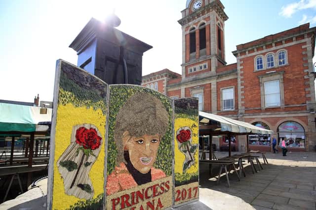 The Princess Diana well dressing in Chesterfield last year.
