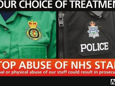 Stop abusing NHS staff