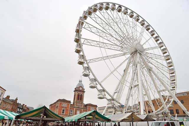 Chesterfield's big wheel was a crowd-pleaser.