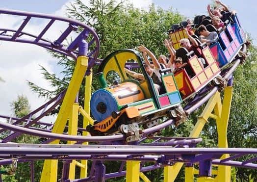 The Crazy Train rollercoaster at Gulliver's Land