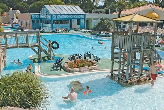 Le Clarys Plage boasts a water park on site