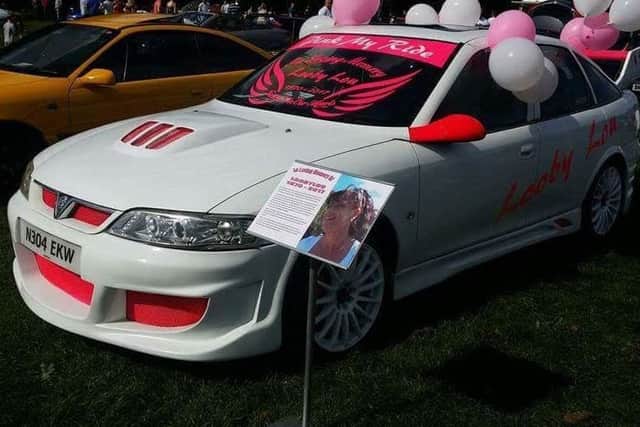 Louise was well known around Chesterfield for her pink and white car.
