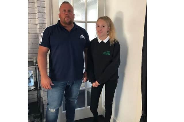 Chloe Lee pictured with her dad, Shane.