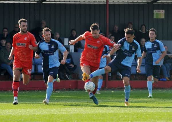 Alfreton Town FC v St Neots Town FC, pictured is Nathan Hotte