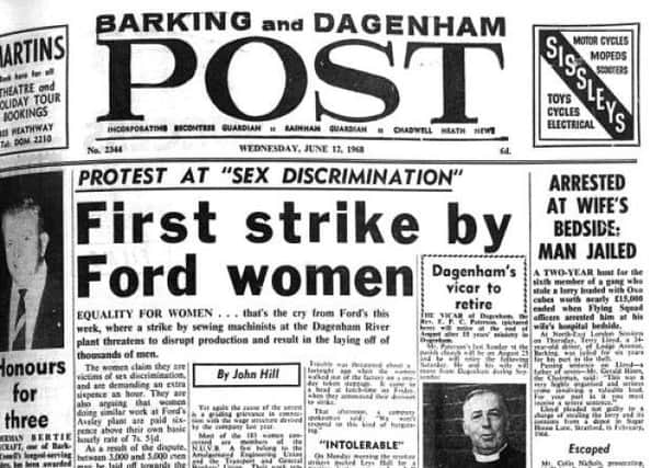 Ford strike newspaper cutting.