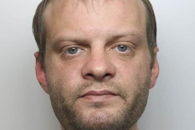 Pictured is Paul Aaron Wells, 34, of no fixed abode, who has been jailed for eight weeks after he breached his Criminal Behaviour Order for the tenth time.
