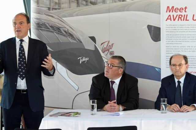 Talgo bosses announced the shortlist, which includes Chesterfield, for their UK site at a conference in Birmingham.