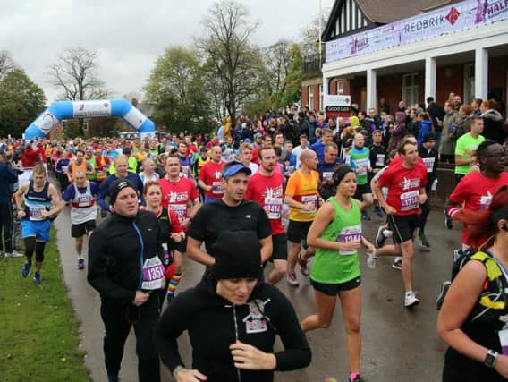 Runners set off for the 2017 Redbrik Chesterfield Half Marathon
