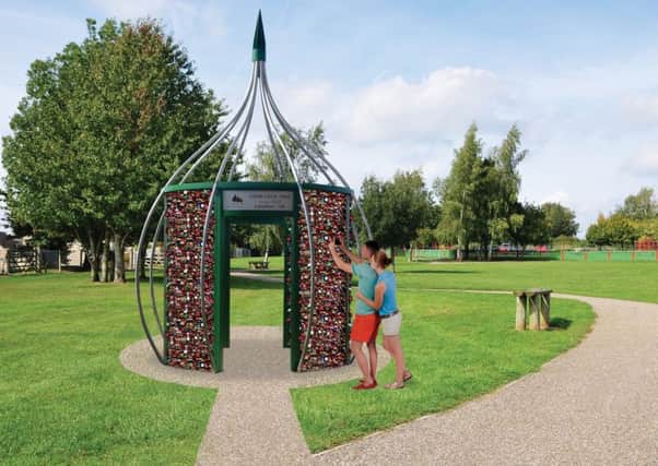 Father and daughter Ken and Caroline Massingham have designed a love-lock tree after hearing about the problems caused by the thousands of love lock padlocks which have been placed onto the Weir Bridge in Bakewell.