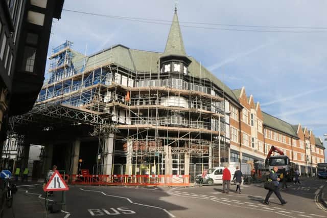 Chesterfield's new Premier Inn is taking shape. Pictures by Jason Chadwick.
