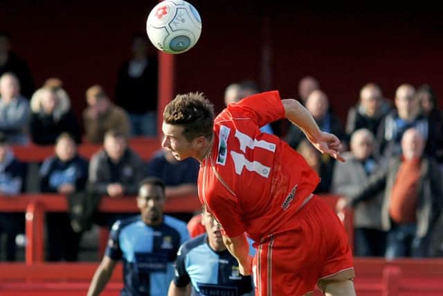 Alfreton Town FC v St Neots Town FC, pictured is Bobby Johnson