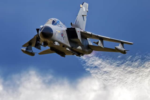 An RAF Tornado was spotted flying over Derbyshire on Wednesday.