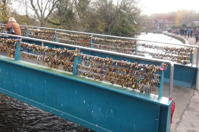 The Weir Bridge has become an increasingly popular destination for people wanting to take part in the love lock phenomenon.