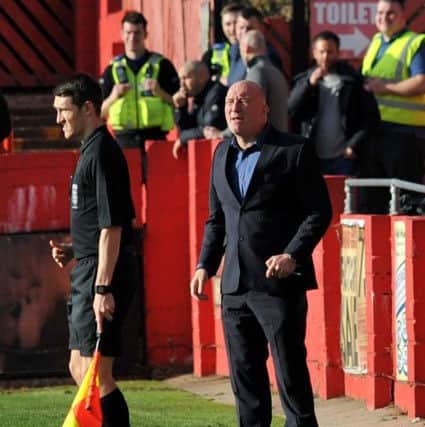 Alfreton Town FC v St Neots Town FC, pictured is manager Billy Heath