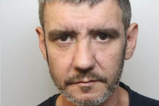 Pictured is prolific offender Paul Ayres, 43, of Green Farm Close, Holme Hall, Chesterfield, who has been jailed for 16 weeks after he committed two thefts.
