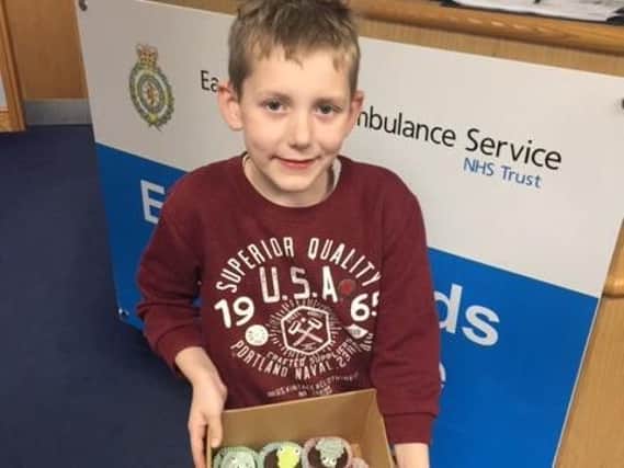 Charlie, seven, bakes cakes for ambulance crew to say thank you after fatal fire in Ilkeston
