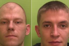 Lee Carnell, left, and Martin Brown are now behind bars for their crimes.