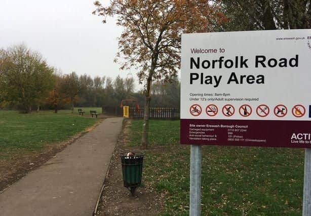 The incident happened in a park off Norfolk Road in Long Eaton. Photo - Derby Telegraph.