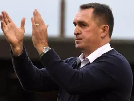 Spireites boss Martin Allen answered dozens of questions last night at the Proact. Picture by Andrew Roe/AHPIX LTD.