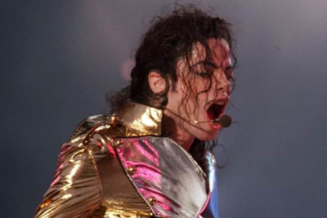 Michael Jackson performing at the former Don Valley Stadium, Sheffield.