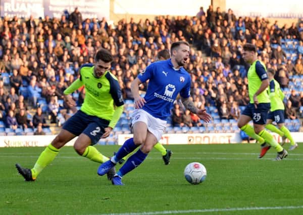 Chesterfield FC v Havant And Waterlooville FC, pictured is Lee Shaw