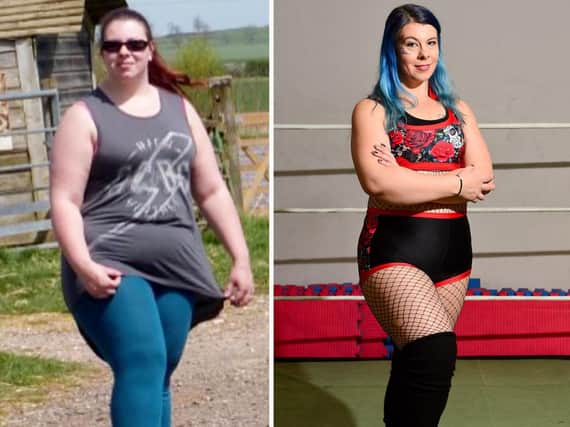 Katrina Rees, before and after
