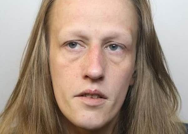 Pictured is Stephanie Anne Coggan, 30,  of no fixed abode, who has been jailed for 46 weeks after committing nine thefts.