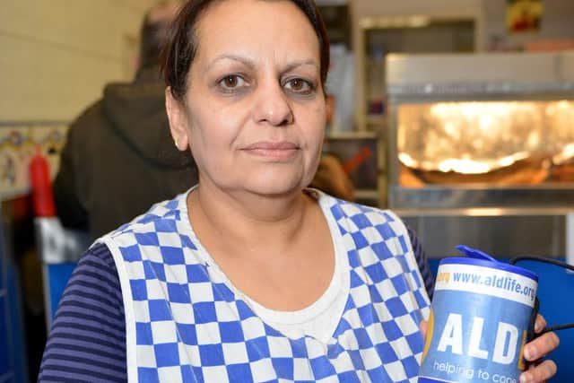 Bali Kaur, owner of the Bolsover Fisheries chip shop.