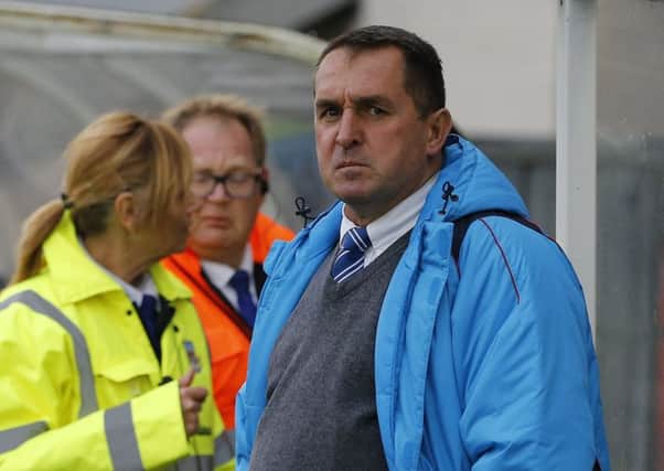 Picture by Gareth Williams/AHPIX.com; Football; Vanarama National League; Eastleigh FC v Chesterfield FC; 24/11/2018 KO 15.00; Silverlake Stadium; copyright picture; Howard Roe/AHPIX.com; Martin Allen takes his place in the dougout ahead of kick-off at Eastleigh