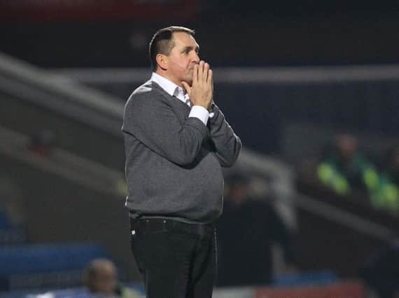 Martin Allen pictured during the 1-1 draw at home to Bromley