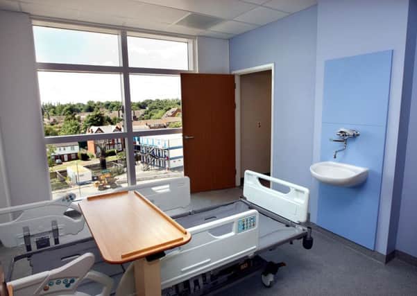 Single bed room at the new military facility at Queen Elizabeth Hospital, Birmingham.